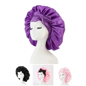 Simulated silk beauty hair care wide brimmed headscarf night Simulated silk beauty hair care wide brimmed headscarf night